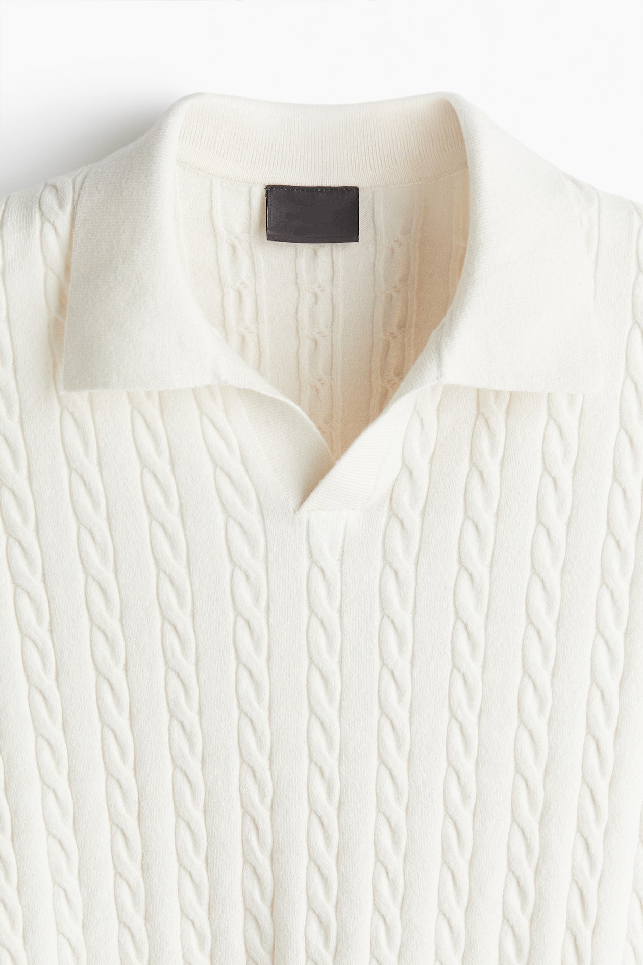 Men Rib Knit Polo T-Shirt